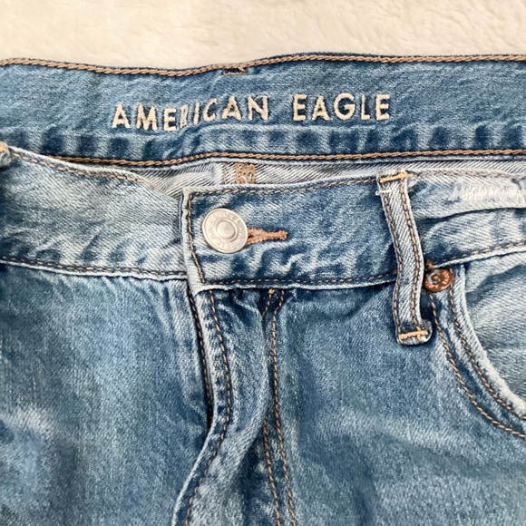 American Eagle 10 The 90s Boyfriend Denim Shorts High Rise Women’s Distressed - Picture 7 of 11